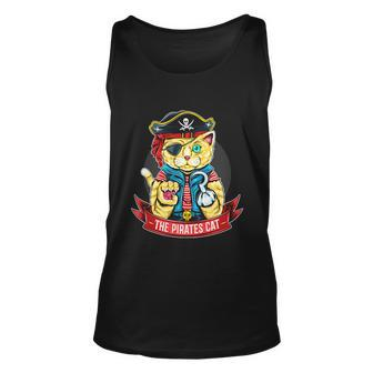 The Pirates Cat Fourth Of July American Independence Day Graphic Plus Size Shirt Unisex Tank Top - Monsterry UK