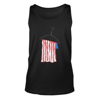 The Us Flag Hangs On A Metal Hanger Womenss Rights Unisex Tank Top - Monsterry AU
