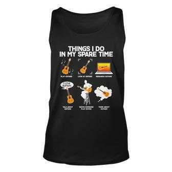 Things I Do In My Spare Time Guitar Fan Unisex Tank Top - Thegiftio UK