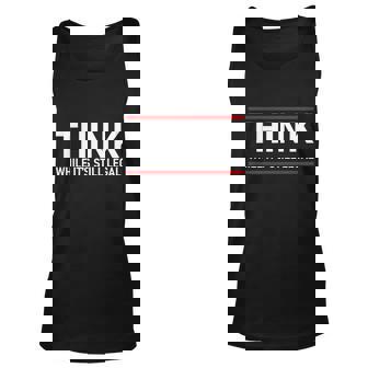Think While Its Still Legal Political Statement Unisex Tank Top - Thegiftio