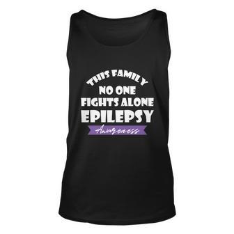 This Family No One Fight Alone With Epilepsy Gift Unisex Tank Top - Monsterry AU