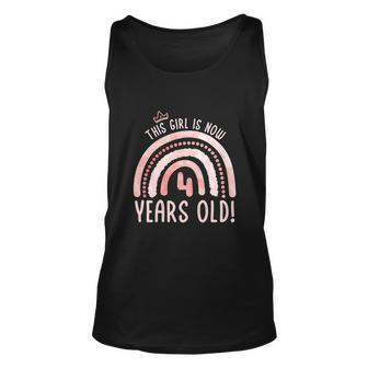 This Girl Is 4 Years Old Funny 4Th Birthday Fourth Birthday Unisex Tank Top - Monsterry UK