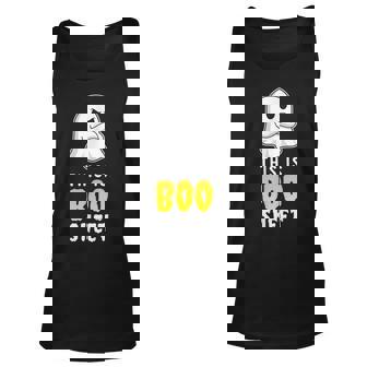 This Is Boo Sheet Angry Cute Boo Halloween Creepy Men Women Tank Top Graphic Print Unisex - Thegiftio