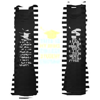 This Is My Broke College Student Costume Funny Student Teachers Graphics Shirt Unisex Tank Top - Thegiftio