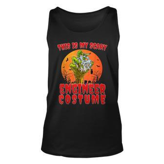 This Is My Scary Engineer Costume Zombie Spooky Halloween Unisex Tank Top - Seseable