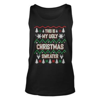 This Is My Ugly Christmas Sweater Unisex Tank Top - Thegiftio UK