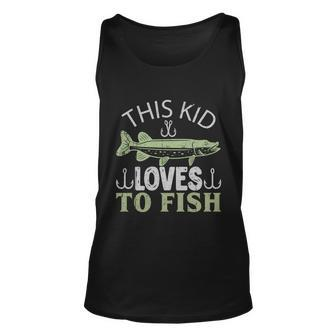 This Kid Loves To Fish Unisex Tank Top - Monsterry
