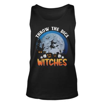 Throw The Dice Witches Bunco Party Funny Halloween Costume Unisex Tank Top - Seseable