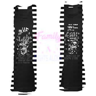 Thyroid Cancer In This Family No One Fights Alone Meaningful Gift Unisex Tank Top - Thegiftio