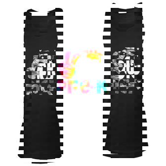 Tie Dye Last Day Of School Peace Out Pregiftk Graduation Gift Unisex Tank Top - Thegiftio