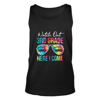 Tie Dye Watch Out 3Rd Grade Funny First Day Of School Unisex Tank Top - Monsterry CA