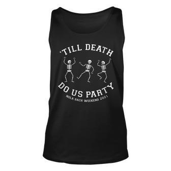 Till Death Do Us Party Skeleton Dancing Halloween Unisex Tank Top - Seseable