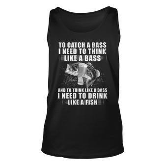 To Catch A Bass Unisex Tank Top - Seseable
