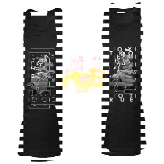 Tokyo Route Drag Racing Japanese Import Car Funny Car Guy Unisex Tank Top - Thegiftio