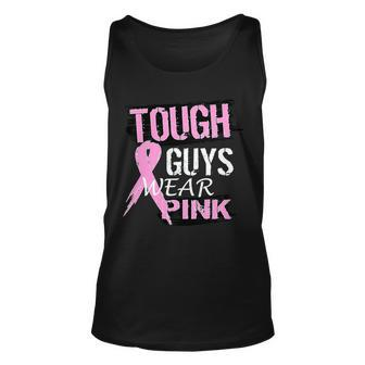 Tough Guys Wear Pink Cancer Tshirt Unisex Tank Top - Monsterry UK
