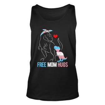 Trans Free Mom Hugs Dinosaur Rex Mama Transgender Pride Gift Unisex Tank Top - Monsterry AU