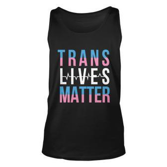 Trans Lives Matter Lgbtq Graphic Pride Month Lbgt Unisex Tank Top - Monsterry UK