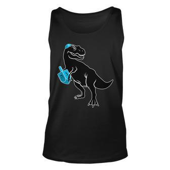 Trex Jewish Dreidel Unisex Tank Top - Monsterry UK