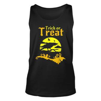 Trick Or Treat Halloween Funny Scary Horror Unisex Tank Top - Seseable