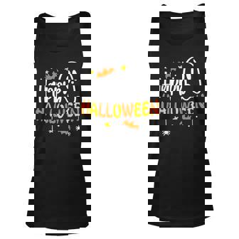 Trick Or Treat Halloween Pumpkin Ghost Boo Happy Halloween Men Women Tank Top Graphic Print Unisex - Thegiftio