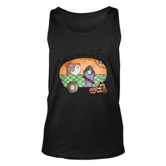 Trick Or Treat Sublimation Halloween Day Graphic Design Printed Casual Daily Basic Unisex Tank Top - Thegiftio UK