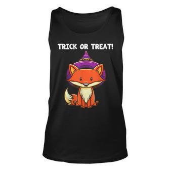 Trick Or Treat Witch Fox Halloween Party Costume Kids Unisex Tank Top - Seseable