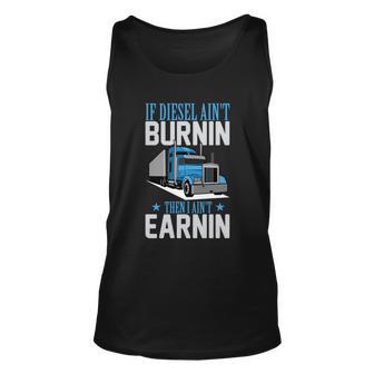 Truck Driver Funny Trucker Semicute Gifttrailer Truck Gift Unisex Tank Top - Monsterry