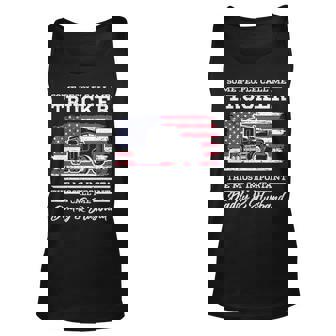 Trucker Accessories For Truck Driver & Diesel Lover Trucker S Unisex Tank Top - Thegiftio