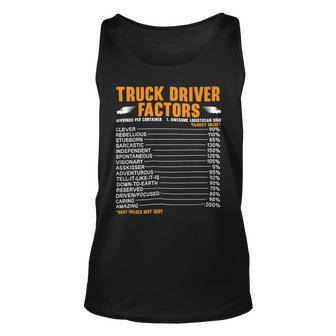 Trucker Truck Driver Trailer Truck Trucker Vehicle Jake Brake Unisex Tank Top - Seseable