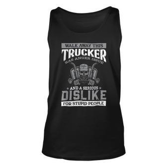 Trucker Trucker Accessories For Truck Driver Motor Lover Trucker_ V18 Unisex Tank Top - Seseable