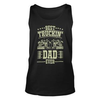 Trucker Trucker Best Trucking Dad Ever_ Unisex Tank Top - Seseable