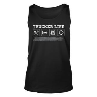 Trucker Trucker Life Trucker V2 Unisex Tank Top - Seseable