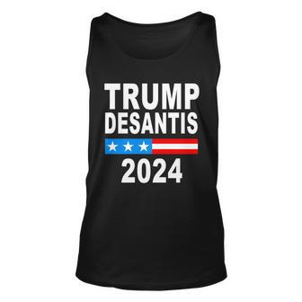 Trump Desantis 2024 Us Flag Tshirt Unisex Tank Top - Monsterry DE