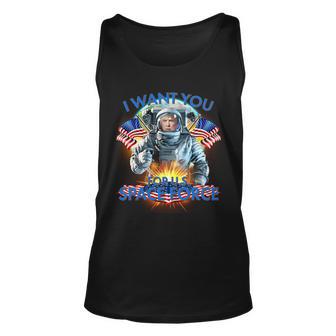 Trump I Want You For Us Space Force Tshirt Unisex Tank Top - Monsterry