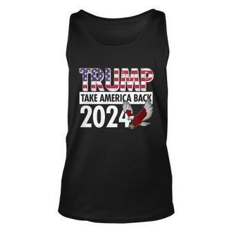 Trump Take America Back 2024 Usa Flag Eagle Unisex Tank Top - Monsterry DE