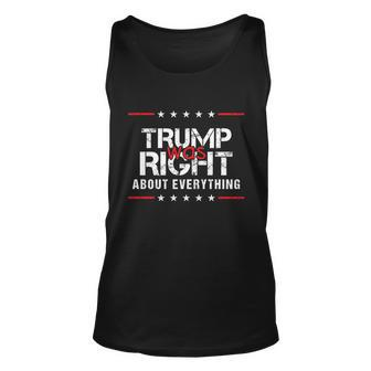 Trump Was Right About Everything Pro Trump Republican Unisex Tank Top - Monsterry DE