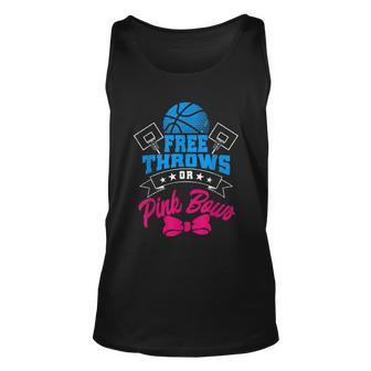 Tu Free Throws Or Pink Bows Gender Reveal Costume Family Unisex Tank Top - Monsterry UK
