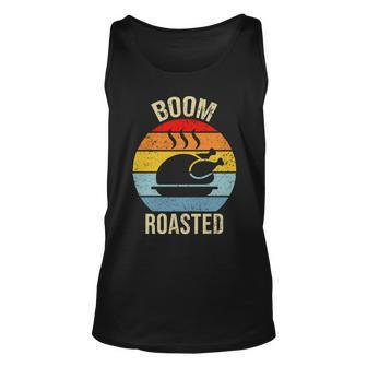 Turkey Boom Roasted Vintage Funny Holiday Unisex Tank Top - Monsterry DE