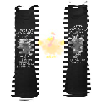 Turkey Trot I Thought You Said Lets Drink A Lot Unisex Tank Top - Thegiftio
