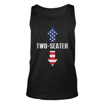  Two Seater Arrow 4Th Of July Usa Flag V2 Unisex Tank Top - Seseable