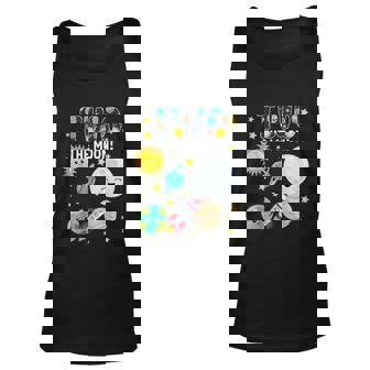 Two The Moon Outer Space 2 Year Old 2Nd Birthday Party Space Unisex Tank Top - Thegiftio