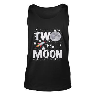 Two The Moon Toddler 2Nd Birthday For 2 Year Old Unisex Tank Top - Thegiftio UK