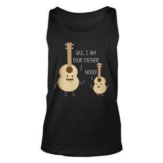 Uke I Am Your Father Ukulele Guitar Tshirt Unisex Tank Top - Monsterry UK