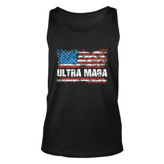 Ultra Maga Distressed United States Of America Usa Flag Tshirt Unisex Tank Top - Monsterry UK