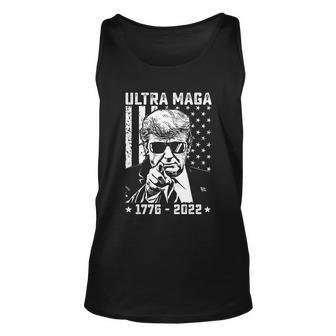 Ultra Maga Donald Trump American Flag Tshirt Unisex Tank Top - Monsterry AU