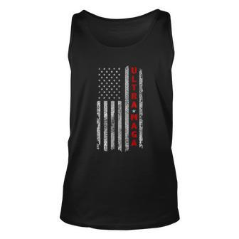 Ultra Maga Us Flag American Patriotic Trump Supporter Unisex Tank Top - Monsterry