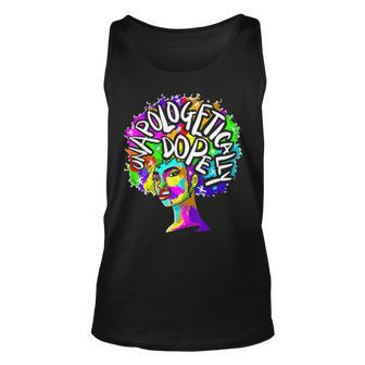Unapologetically Dope Black Afro Black History Feb Gift Graphic Design Printed Casual Daily Basic Unisex Tank Top - Thegiftio UK