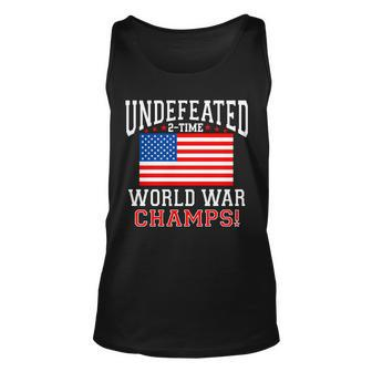 Undefeated 2-Time World War Champs Unisex Tank Top - Monsterry DE