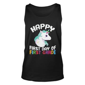 Unicorn First Day Of First Grade Back To School First Day Of School Unisex Tank Top - Monsterry UK