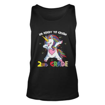 Unicorn Im Ready To Crush 2Nd Grade Back To School First Day Of School Unisex Tank Top - Monsterry UK